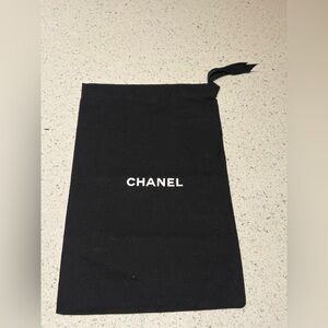Chanel black dust bag 8 x 12